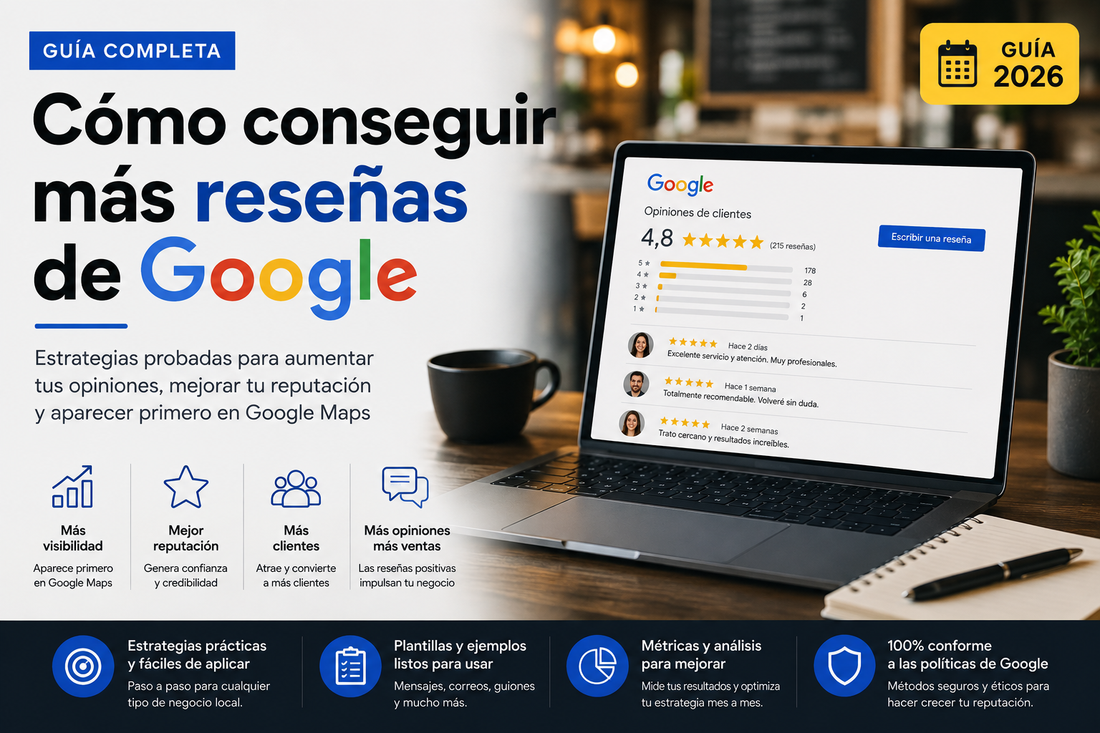 Cómo conseguir más reseñas de Google en 2026: guía definitiva para aumentar tus opiniones de forma natural