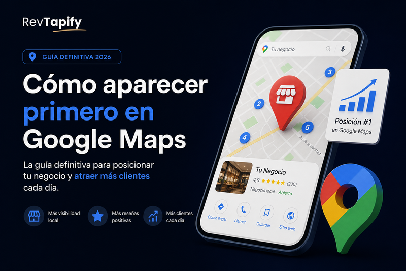 Cómo aparecer primero en Google Maps: la guía definitiva para posicionar tu negocio en 2026